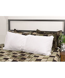 Brushed Cotton Natural Feather-filled Body Pillow with Cover