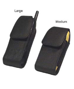 Leather Cell Phone Holder with Swivel Belt Clip