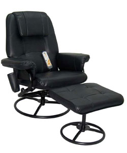 Leisure Vibrating Massage Chair with Ottoman