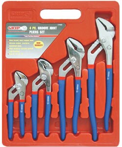 GRIP 4 pc Groove Joint Pliers Set