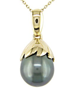 14k Yellow Gold Tahitian Pearl Pendant (Case of 3)