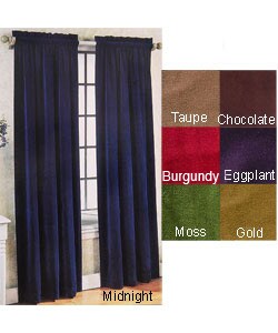 Velvet Pole Top Curtain Panel Pair