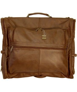 Chestnut Brown Leather Garment Bag