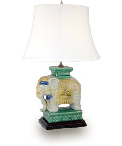 Ceramic Elephant Lamp (China)