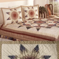 Country Star All Cotton Patchwork Quilt Set