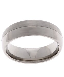 Men's Titanium 7mm Satin and Polish Band