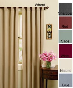 Cotton Duck Reversible Tab-top Rod Pocket Curtains