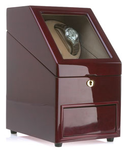 Burgundy Two-watch Winder/ 11-watch Collection Box