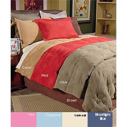 Microsuede 3-piece Down Comforter Set