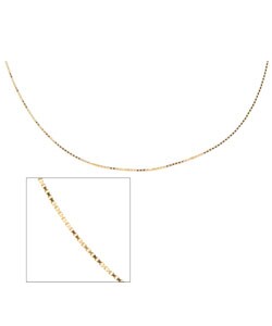 14k Yellow Gold 24-inch Box Necklace