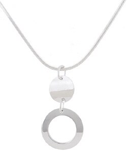Sterling Silver Italian Circles Pendant