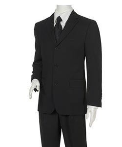 Adesso Uomo Men's Solid Black Suit