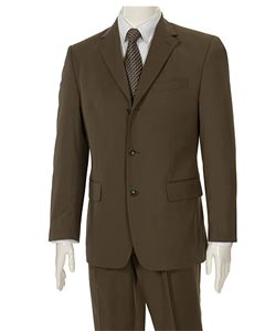 Adesso Uomo Men's Solid Rust/ Copper Suit