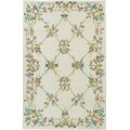 Hand-woven Floral Vineyard Wool Rug (5' x 8')