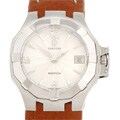 Concord Saratoga Silver Dial Leather Strap Watch