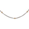 14-kt. Two-tone Gold Saturn Anklet