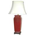Porcelain Oxblood Vase Oriental Lamp (China)