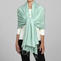Himalaya Trading Co. Celadon Green Pashmina and Silk Shawl