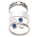 Sterling Silver Celtic Star Toe Ring Set