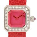Corum Women's Red Sugar Cube Diamond Watch