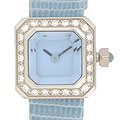 Corum Light Blue Sugar Cube Strap Diamond Watch