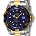 Invicta Men's Swiss Diver Two-tone Blue Dial Watch