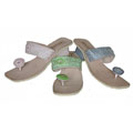 Hand-Beaded Sandals with Heel (India)