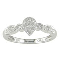14k White Gold 1/6ct Diamond Vintage-style Ring (H-I, I2-I3)