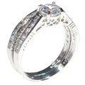 Sterling Silver CZ Two-piece Ring