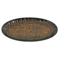 Lacquer Platter with Floral Design