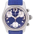 Corum Women's Diamond Chrono Blue Bubble Watch