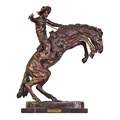Remington Bronco Buster Bronze Statue