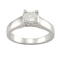 14k White Gold 3/4ct TDW Diamond Solitaire Ring (H-I, SI2)