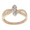 14k Gold 1/4ct TDW Round Diamond 3-stone Ring (I-J, I1-I2)