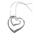 Sterling Silver Double-heart Pendant