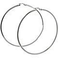 Sterling Silver 75 mm Large Hoop Earrings