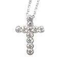 Sterling Silver CZ Cross Pendant