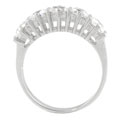 Sterling Silver Five Princess-cut CZ Ring