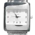 Geneva Women's Silverplated Bangle Watch