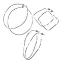 Sterling Silver Hoop Earrings