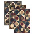 Caroline Squares Emerlen Heat-set Rug (9'10 x 12'10)