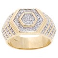 14-kt. Yellow Gold Pave 1/4-ct Diamond Men's Ring