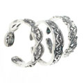 Sterling Silver Toe Rings (Set of 3)