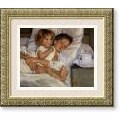 Mary Cassatt Breakfast in Bed Framed Print