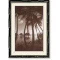 David L. Kluver Daybreak, Bora Bora Framed Print