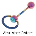 Titanium Barbell with Hoop