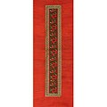 Hand-woven Silk and Linen Red Table Runner