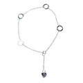 Sterling Silver Circles Anklet