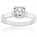 14k Gold 3/4ct TDW Asscher Diamond Solitaire Ring (I, SI1)