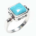 Sterling Silver Turquoise Rotation Ring